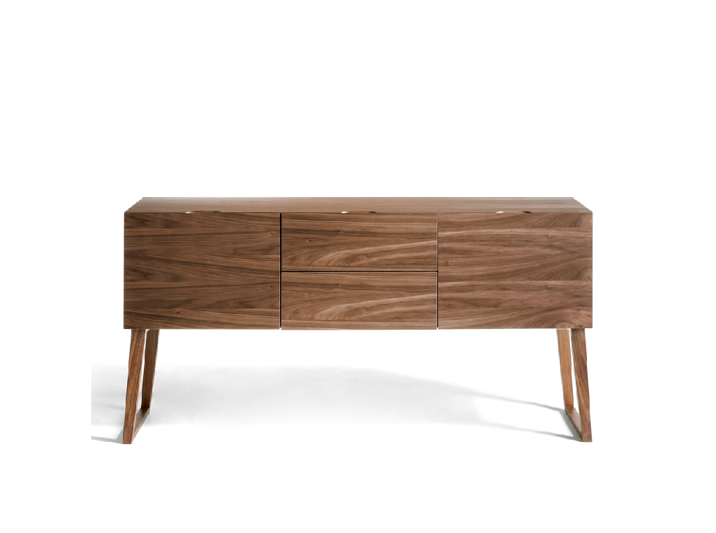 Walnut wood sideboard