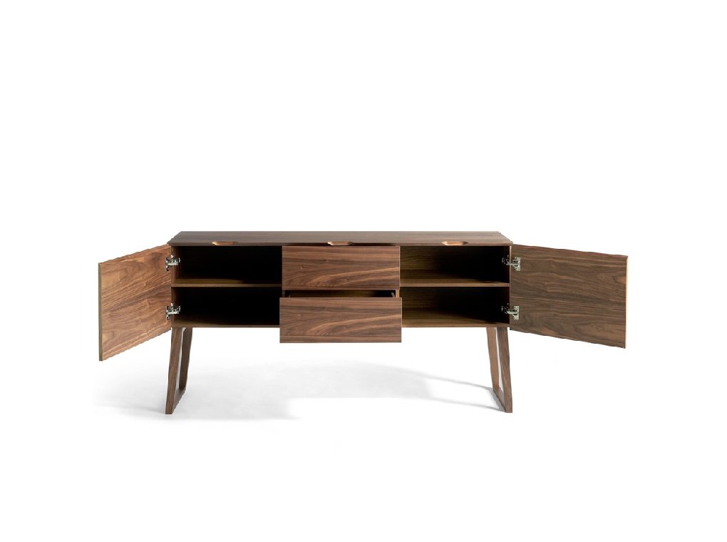 Walnut wood sideboard