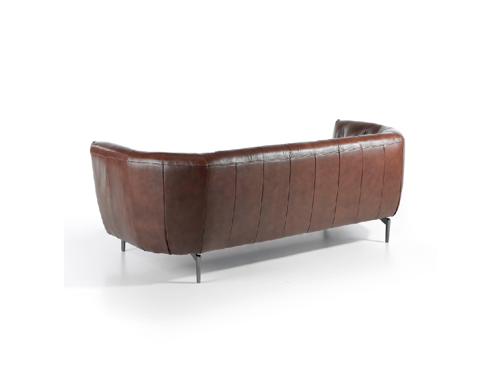 3-seater sofa upholstered in tufted leather 3-seater sofa upholstered in tufted leather