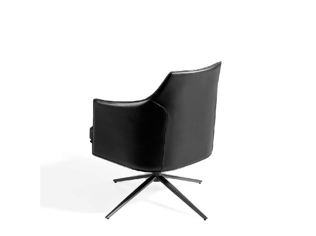 Swivel armchair upholstered in leatherette Swivel armchair upholstered in leatherette