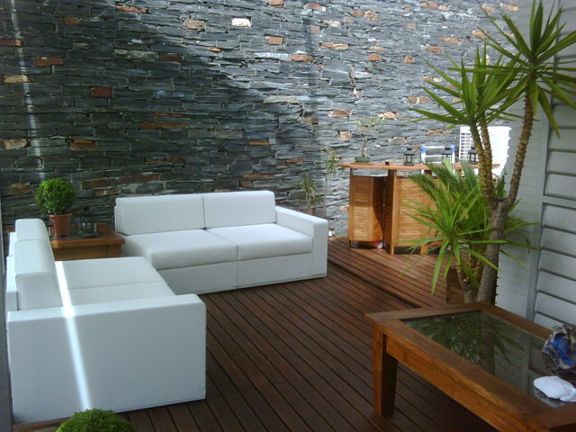 terraza estilo natural