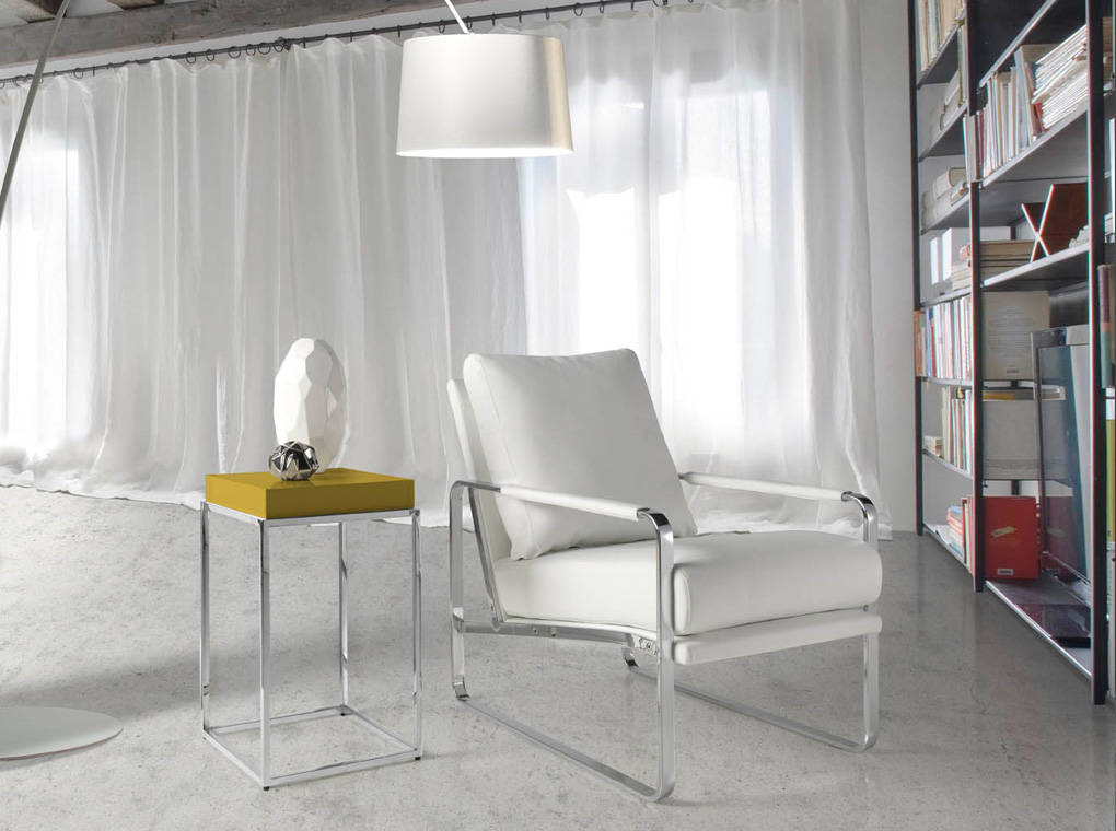 sillón librería blanco estilo moderno mediterráneo nórdico