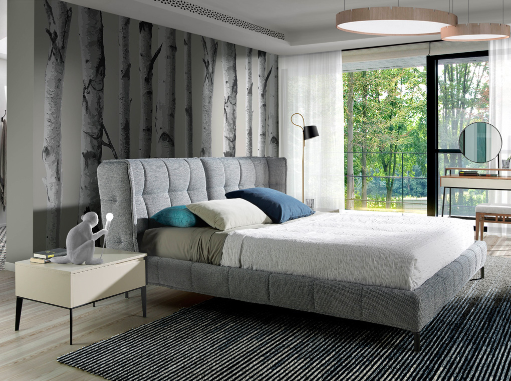 cama acolchada colchón de calidad mueble moderno angel cerdá