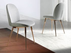 silla diseño moderno escandinavo nordico elegante tapizada 
