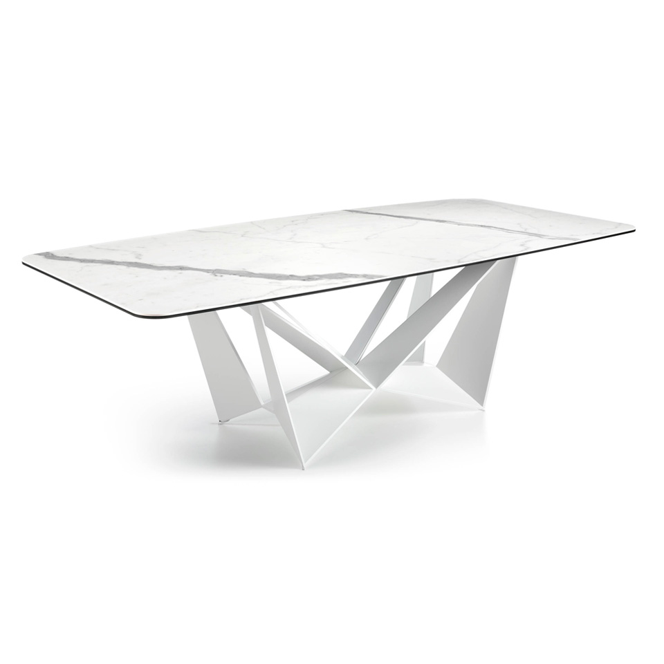 Mesa comedor porcelánico calacatta