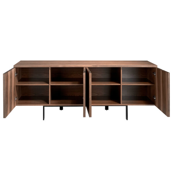 aparador-sideboard-madera-nogal-acero-negro-diseño-moderno-3124-MK1910SB-NOGAL-angel-cerda-03