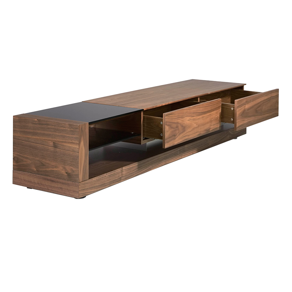 Mueble tv negro y madera - Artikalia - Muebles de diseño